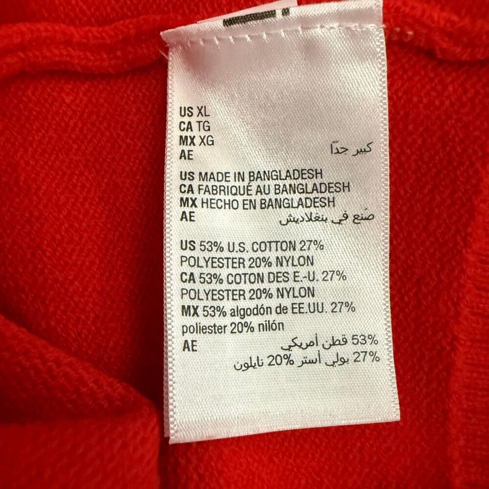 On 34th Women's Red V-Neck Dropped-Shoulder Sweater, MACY'S! New! Size XL - Picture 9 of 10